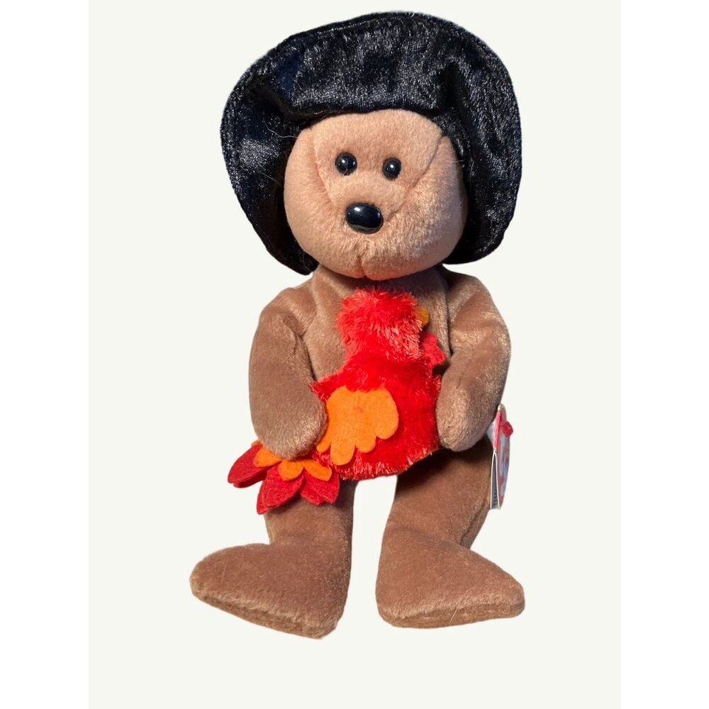 Ty Beanie Baby: Plymouth the Bear  Stuffed Animal 2004